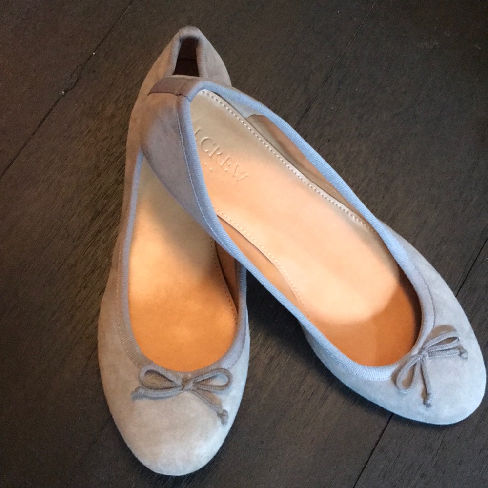 NEW J.Crew suede ballet flats - size 6.5